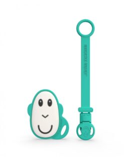 soother-clip-flat-monkey-teether-green